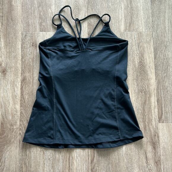 Cabi Power Strappy Back Tank Top Black Size Medium Shelf Bra - Picture 4 of 4
